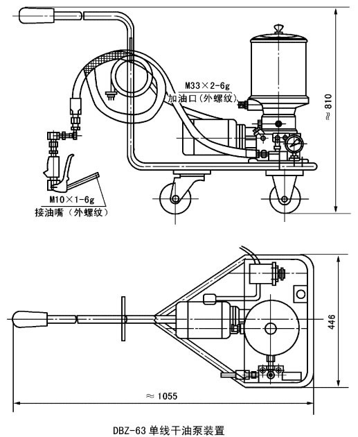 DB、DBZ型单线干油泵及装置